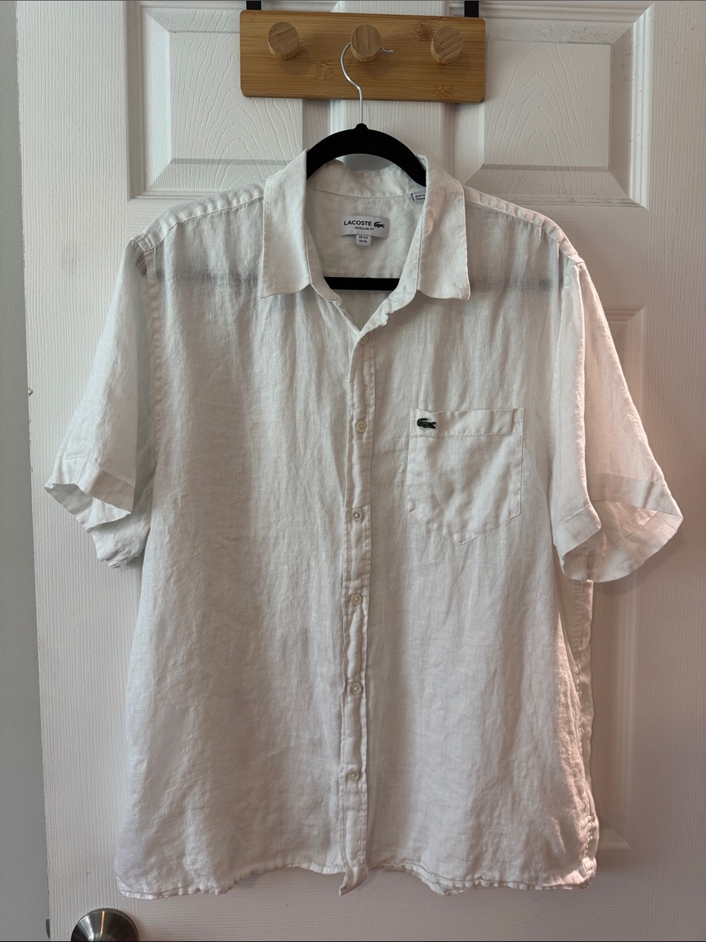 Lacoste Men’s 100% Linen Short Sleeve